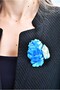 Handmade Iris brooch