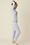 Luxury 100% Cotton Patterned Women's Pajama Set - Soft Textured Premium Comfortable Home Wear Set - 4