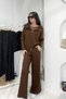 Noa Noa Double Zipper Knitwear Set - Brown Brown - 4