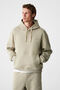 Marshallhoodie Men's Cotton Fleece Lined Embroidered Relaxed Stone Color Tracksuit Set - 4