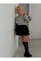 Girl's Sweat Suit with Ribbon Detailed Skirt