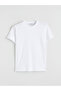 White Crew Neck Women's T-Shirt - 5