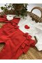 Lovmi Baby Hearted Ruffled Bandana Baby Girl Jumpsuit - 4