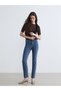 Lcwaikiki Classic Indigo High Waist Slim Fit Women's Jean Pants