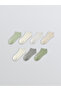 Two Mt Shop Quality Lcw Dream Green Plain 7-Piece Pack Women's Booties Socks