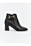 Leather Look Women's Heeled Boots - 2
