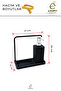 Kitchen Countertop Liquid Soap Dispenser Set with Hanging Sponge Holder and Drainer Organizer Hygienic Organizer - 3