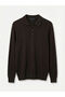 Brown Polo Neck Men's Knitwear Sweater from Guliis Store - 5