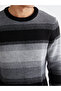 Esvab • Modern & Distinctive Zero Roba Collar Striped Men's Knitwear Sweater - 4