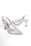 Women's Mesh Stone Style Heeled Evening Dress Shoes - 2