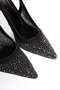 Women's Mesh Stone Style Heeled Evening Dress Shoes - 2