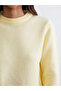 Yellow Crew Neck Women's Knitwear Sweater from Plus-Store - 3
