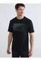 Black crew neck Printed combed cotton men's t-shirt from plus-store
