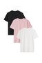 3-Piece Circular Neck Relaxed Fit T-Shirt - 2