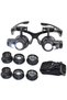 Glasses Model 10X 15X 20X 25X Lens 2 Led Light Magnifying Glass 9892g - 2