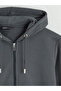 Lcwaikiki Classicanthracite Standard Fit Hooded Men's Zippered Sweatshirt - 6