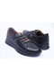 Bej Genuine Leather Orthopedic Comfort Comfortable Women's Shoes - 3