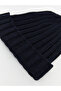 Create your style with uzg store: navy blue basic men's knitted beanie - 2
