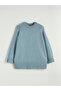 Green Crew Neck Oversized Women's Knitwear Tunic from Guleis Store - 5