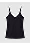 Black V-Neck Lace Detailed Strap Women's Undershirt from Guliis Store - 5