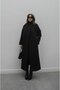 Black Deventer Single Button Detailed Coat - 5