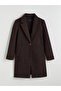 Two Mt Shop Quality Lcw Vision Brown Jacket Collar Women's Cashmere Coat - 6