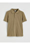 Create Your Style with Uzg Store Khaki Polo Neck Boys' T-Shirt