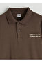Create Your Style with Uzg Store Brown Polo Neck Printed Boys' T-Shirt - 2
