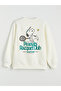Xsidebej Printed Oversized Women's Thick Sweatshirt - 6