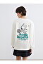 Xsidebej Printed Oversized Women's Thick Sweatshirt - 4