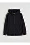 Black Hooded Boy's Zippered Sweatshirt - 2
