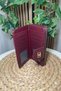 Women's Burgundy Wallet - Card Holder Detailed - Fibag - 3
