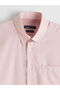 Nevavm Regular Fit Striped Linen Look Men's Shirt with Difference - 6