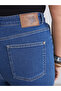 Navy Blue Plus Size Wideleg Women's Jean Pants from Plus-Store - 3