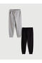 Lcw Kids Black Elastic Waist Boys Jogger Sweatpants 2 Pack