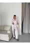 Digital Ribbon and Flower Printed Pajama Set with Buckle - 6