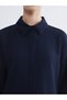 Lcw Modest Navy Blue Tie Detail Women's Shirt Tunic - 3