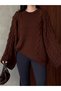 Women's Hair Knit Wide Sleeve Oversized Sweater - 6