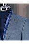 Italian Style S Slim Fit Mono Collar Jacket Trousers Suit Navy Blue T12584 - 3