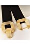 Gold Buckle Elastic Women's Belt, Jacket Belt, Dress Belt. - 2