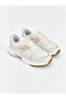 Beige Lace-Up Women's Sneakers