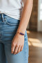 Amethyst Stone Real Copper Bracelet 8 mm Handcrafted - 4