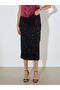 Özmarka New Season Slim Fit Sequined Slit Skirt - 3