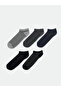 Nevavm Patterned Men's Booties Socks with Difference in Color, Pack of 5