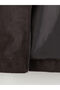 Lcwaikiki Classic Brown Stand Collar Suede Men's Jacket - 8
