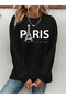 Women's Printed Crew Neck Comfortable Fit Women's Sweatshirt