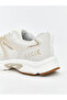 Beige Lace-Up Women's Sneakers - 5