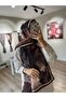 Soft Patterned Brown Shawl - 3