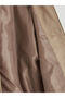 Beige Mock Neck Women's Suede Look Coat - 7
