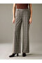 Esvab • Modern & Distinctive Regular Fit Checkered Embroidered Women's Fabric Trousers - 3